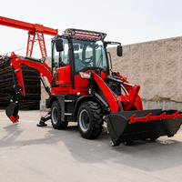 Mini Escavatore Compatto con Caricatore, Capacità 3 Tonnellate, Design Articolato 4x4, Certificato CE, per Edilizia e Agricoltura, Motore e Cambio Huade
