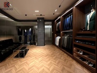 Meubles élégants sur mesure pour magasin de vêtements pour hommes, mobilier d'aménagement intérieur pour boutiques de costumes et de vêtements sur mesure pour hommes