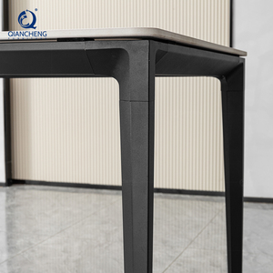 <span class=keywords><strong>Tavolo</strong></span> da Pranzo dal Design Moderno con Gambe in Metallo, Arredamento per Sala da Pranzo e Soggiorno - Product Image 4