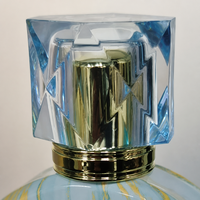 Flacon de parfum cylindrique en verre mat de luxe personnalisé OEM avec pulvérisateur, impression sérigraphiée sans couture, impression par transfert d'eau intégrale