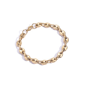 7mm catena cubana naso di maiale in acciaio inox chicco di caffè collana da uomo Hip Hop gioielli accessori femminili - Product Image 5