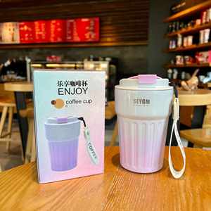 Custom 400ml 500ml Cup <b>Double</b> <b>Wall</b> Vacuum Insulated Travel <b>Mug</b> Bulk Tumblers Thermal <b>Mug</b> Stainless Steel Insulated Travel <b>Mug</b> - Product Image 1