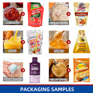 Machine d'emballage automatique pour sachets Doypack <span class=keywords><strong>mini</strong></span> debout avec bec verseur pour nettoyant visage, gel cosmétique, lotion, essence, crème - Product Image 2