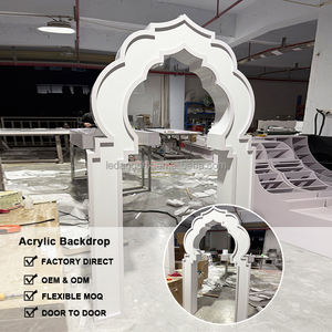 ฉากหลังงานแต่งงานสไตล์อินเดียอาหรับ ดีไซน์ใหม่จาก LEDA ตกแต่งเวทีด้วยอะคริลิค พร้อมซุ้มแต่งงานสำหรับงานอีเว้นท์ - Product Image 2