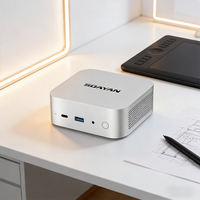 Oferta Especial MQi14Ultra Mini PC Intel Ultra 9 185H 24GB LPDDR5 1TB PCIe3 NVMe SSD 2.5G LAN WiFi6 BT5.2 4K Sistema Operativo Dual Win11 Linux