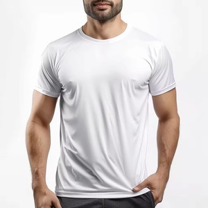 Top Sale Quick Dry O-neck T-shirt Custom LOGO Men's Clothing Blank Plain T Shirts High Quality Cheap Promotion Election White