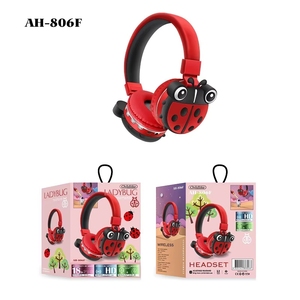 Auriculares inalámbricos con diseño de mariquita milagrosa para niños, auriculares BT para niños, novedad - Product Image 6
