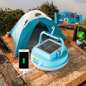 USB sạc năng lượng mặt trời khẩn cấp dẫn cắm trại ánh sáng với ngân hàng điện ABS cơ thể chiếu sáng sân vườn cho điện thoại năng lượng mặt trời đèn lũ - Product Image 2