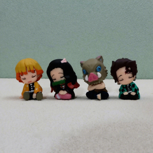 Oferta Especial: Set de 4 Figuras de Acción de Anime, Versión Q, en Postura Sentada, Serie Dormiendo Junto, <span class=keywords><strong>Tanjiro</strong></span> y Nezuko, Muñecos de PVC, Adorno Coleccionable - Product Image 6