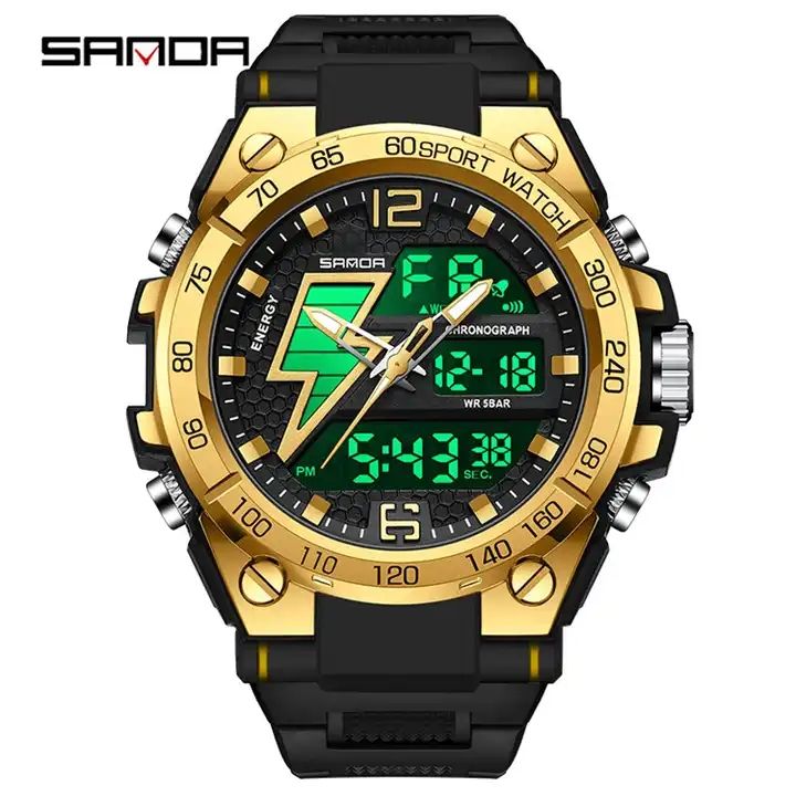 SANDA Watch 6137 High Quality Digital-Analog Men's Watch