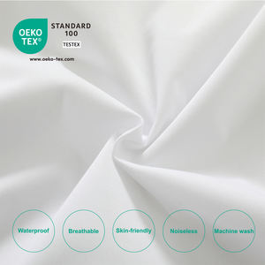 Premium Jersey örgü su geçirmez yatak koruyucu ile fermuar nefes şilte kılıfı - Product Image 4