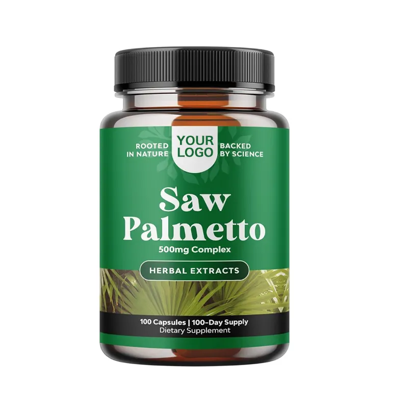 Private Label Haarteler Saw Palmetto Extract Capsules Supplement Oem Odm