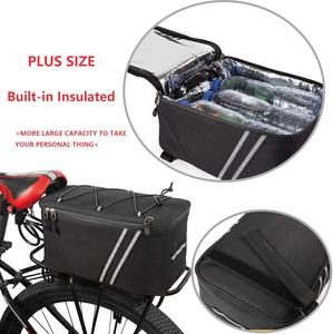 <span class=keywords><strong>Porte</strong></span>-bagages arrière pour vélo, sac de transport isolé, refroidisseur de coffre, pochette à bagages étanche, sac à bandoulière réfléchissant pour vtt - Product Image 6