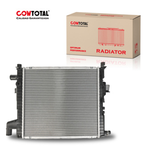 Radiador de Aluminio para Automóvil, Tanque de Agua 7701045211 para <span class=keywords><strong>Renault</strong></span> <span class=keywords><strong>TWINGO</strong></span>, <span class=keywords><strong>Precio</strong></span> de Fábrica Cowtotal - Product Image 1