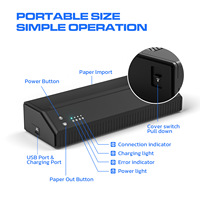 Mesin Printer tato nirkabel Mini portabel, mesin Printer tato nirkabel Mini portabel, mesin MHT-P8008 elektrik termal dengan jenis Printer stensil