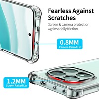 Étui de téléphone portable en TPU souple transparent antichoc pour Redmi