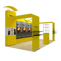 Nouveauté 2020 : Stand d'exposition modulaire Jeroshow en aluminium avec structure en tissu tendu, équipement pour salon professionnel 10x20 pieds