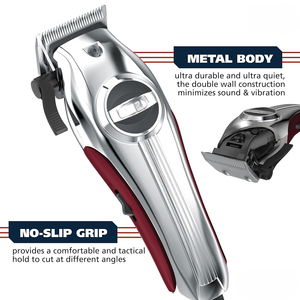 <span class=keywords><strong>Cortadora</strong></span> <span class=keywords><strong>de</strong></span> <span class=keywords><strong>Cabello</strong></span> con Cable <span class=keywords><strong>Wahl</strong></span> USA Pro Ultra Quiet <span class=keywords><strong>de</strong></span> Alto Torque para un Funcionamiento Ultra Silencioso y Temperaturas <span class=keywords><strong>de</strong></span> Funcionamiento Más Bajas, Carcasa <span class=keywords><strong>de</strong></span> Metal - Product Image 3