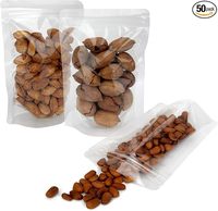 Sachets durables à fond gousset avec fermeture refermable transparente et encoche de déchirement pour l'emballage alimentaire
