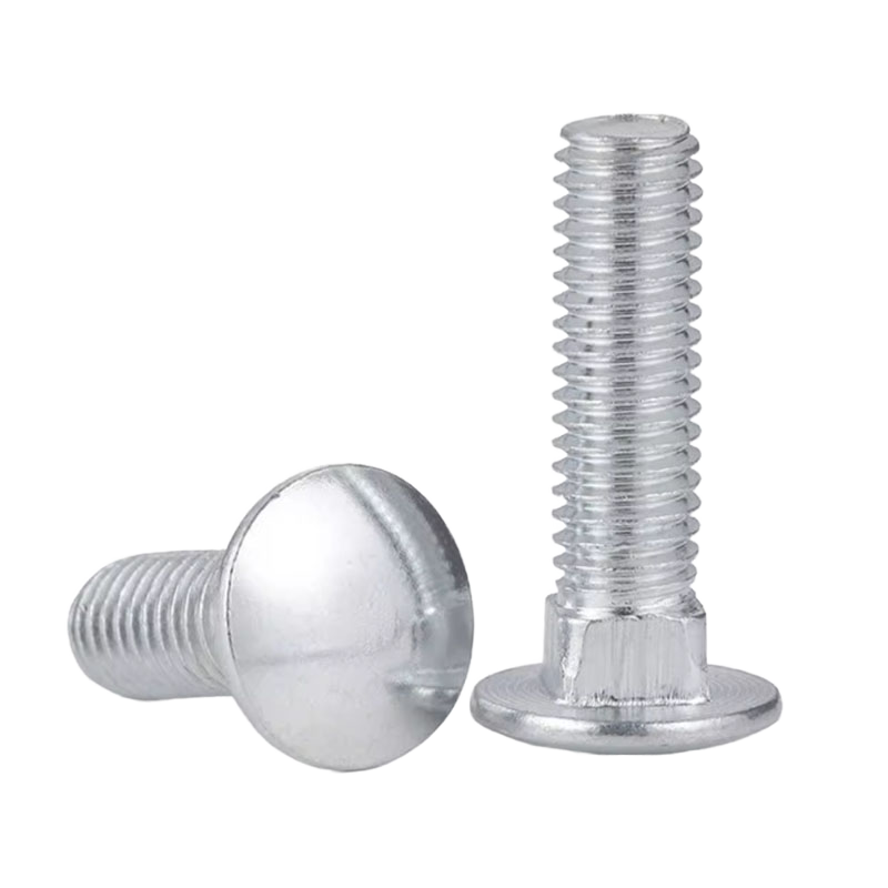 Thread Rods 12 Mm DIN603 High Strength Steel Carriage Bolts M8 Thread Semi-Round Head ...