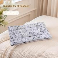 Couverture réversible double couche pour animaux de compagnie, tapis chaud pour chat avec imprimé animal, fonction chauffante, couverture pour petit chien