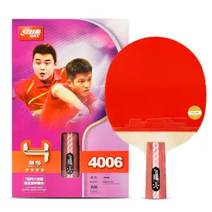 Raquetas de ping pong DHS 4002 4006, 4 estrellas, granos, goma, Original