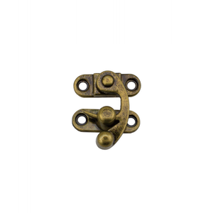 38x45mm 앤틱 브론즈 크롬 또는 골드 컬러 황소 뿔 스윙 캐치 소형 목재 케이스 시가 박스 캐치 래치 걸쇠 걸쇠 - Product Image 3