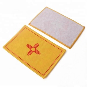 Merrow Border Design Custom American National Flag Logo Weaving Woven <strong>Patches</strong> for Sportswear and Hat - Product Image 4