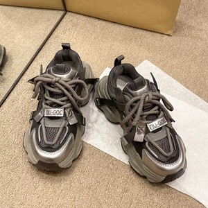 Fashionable Trendy Women's Thick Soled <b>Height</b> <b>Increasing</b> Casual Sports <b>Shoes</b> Outdoor Anti Slip Ladies Sneakers - Product Image 2