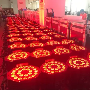 무대 조명 파티 효과 24*12w dmx rgbw led 24pcs 4 in1 워시 파 라이트 이벤트 쇼