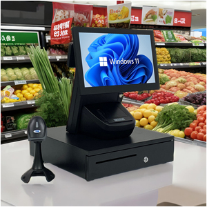 Intelligente Registrier kasse All-in-One-Registrier kasse Computer Supermarkt Meiye Schmuck Bekleidungs geschäft Dual-Screen-Registrier kasse - Product Image 1