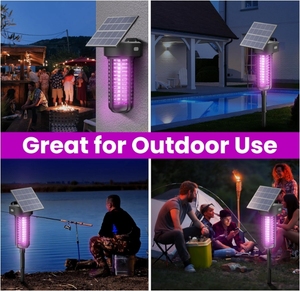 Lámpara Antimosquitos para Patio, Lámpara Impermeable Inalámbrica Recargable con Encendido/Apagado Automático para Jardín al Aire Libre - Product Image 6