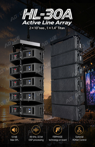 Dual 10 Inch HL-30A Line Array Speaker Active DSP Speakers Powered Dj Sound <b>System</b> Stage Audio Sound Equipment PA Speaker - Product Image 2