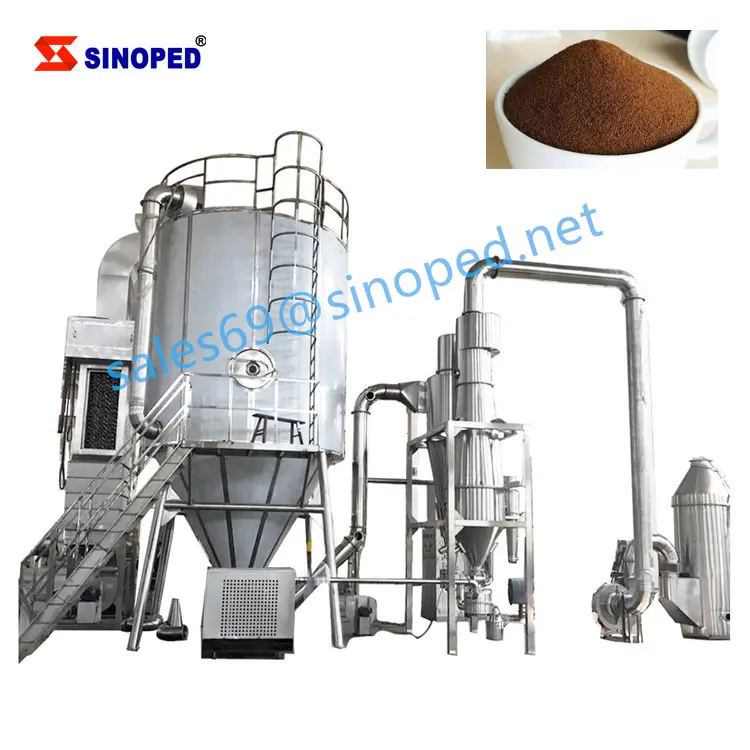 SINOPED high speed lab scale LPG 5 centrifugal spray dryer drying machine for instant coffee and instant hibiscus tea