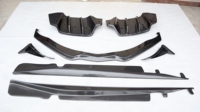 Kit carrosserie en fibre de carbone pour Chevrolet Corvette C7 : lèvre avant, diffuseur arrière, jupes latérales