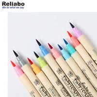 Fineliner — ensemble de stylos marqueurs de couleur, brosse douce, pour Art, bricolage, calligraphie, dessin, pointe en feutre