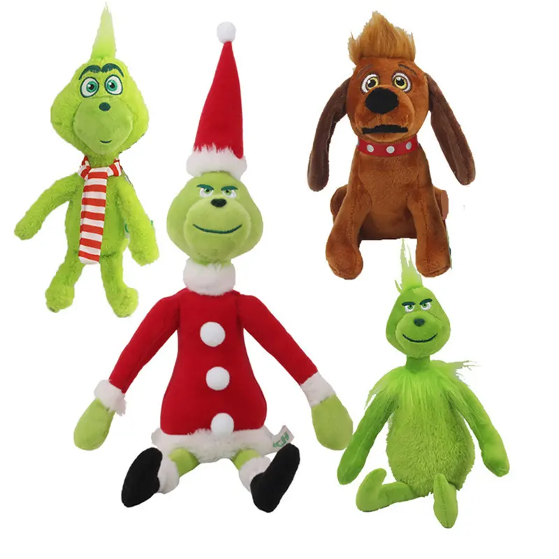 ZD Grinch bebek noel hayvan Grinch pamuk dolması peluş oyuncak bebekler çocuklar için hediyeler sevimli ev festivali süslemeleri Grinch oyuncaklar