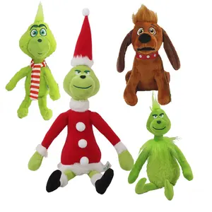 ZD Grinch Doll Christmas Animal Grinch Cotton Stuffed Plush Toy Dolls for Kids Gifts Cute Home Festival Decorations Grinch Toys