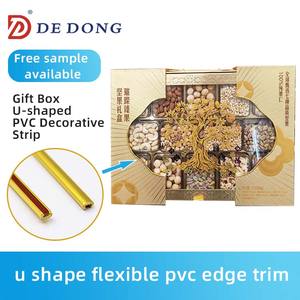 Banda de Borde de Plástico Flexible, Autoadhesiva, en Forma de U, Resistente al Agua y Ecológica, Marca DeDong <span class=keywords><strong>Uk03</strong></span>, para Cajas de Regalo y Marcos de Fotos - Product Image 1