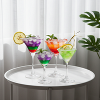 Verre à cocktail / verre à martini / gobelet Margaret de style américain moderne de luxe en cristal sans plomb de haute qualité