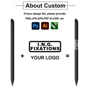Nouveau crayon métallique personnalisable avec logo, effaçable, éternel, durable, pointe d'écriture sans encre, en aluminium - Product Image 2