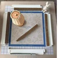 Ensemble de Mahjong Américain de Luxe Moderne de 160 Pièces avec 4 Couches de Mélamine Sculptée en Acrylique pour Soirées de Jeu et Cadeaux