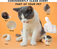 Guantes de Aseo para Mascotas, Perros y Gatos, Guantes de Cinco Dedos para Limpieza, Baño, Aseo y Masaje, Eliminan el Pelo