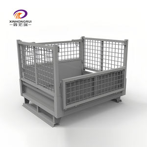 OEM y ODM personalizado Q235 acero 1000kg capacidad polvo recubierto de Metal palet almacenamiento contenedor jaula Vertical almacenamiento <span class=keywords><strong>carrusel</strong></span> - Product Image 2