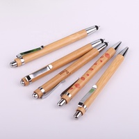 Stylo à bille en bois et bambou avec Clip en métal, 1 pièce, cadeau écologique, Logo personnalisé de haute qualité, promotion