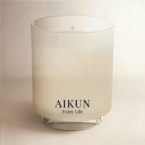 AIKUN Elegant Glass Soy Wax Long Lasting Aromatherapy OEM <b>Reed</b> <b>Diffuser</b> Scented Candle Aroma Gift Set <b>for</b> Home Decor - Product Image 2