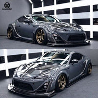 Kit carrosserie large en fibre de verre style VRS pour Toyota GT86 ZN6/Subaru BRZ ZC6 : Lame de pare-chocs avant, jupes latérales, garde-boue, diffuseur arrière