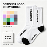 Chaussettes de sport de qualité supérieure pour hommes, en coton tricoté, chaussettes de gym de marque, orteil renforcé, élastiques, anti-odeur, chaussettes personnalisées