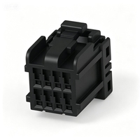 Connecteur femelle TE 2,5 mm, 8 broches, série Multilock 040, 174044-2, pour câblage intérieur automobile 12V, PBT-GF UL94 HB, noir