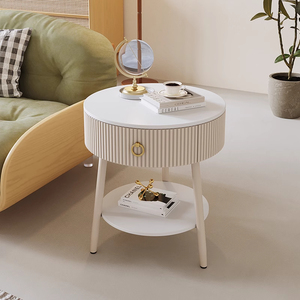 <span class=keywords><strong>Mesita</strong></span> de <span class=keywords><strong>Noche</strong></span> Moderna y Sencilla de <span class=keywords><strong>Metal</strong></span> con Tablero de Piedra y Cajón para Apartamento, Dormitorio y Uso Doméstico - Product Image 3